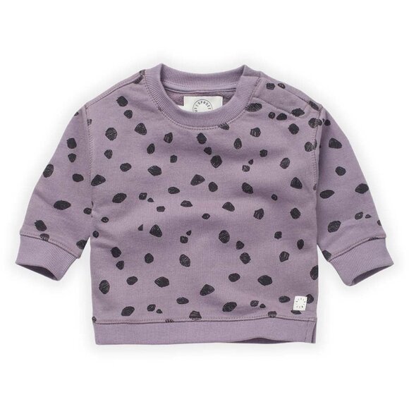 Animal Print Sweatshirt - Ice Purple - Picture 1 of 2